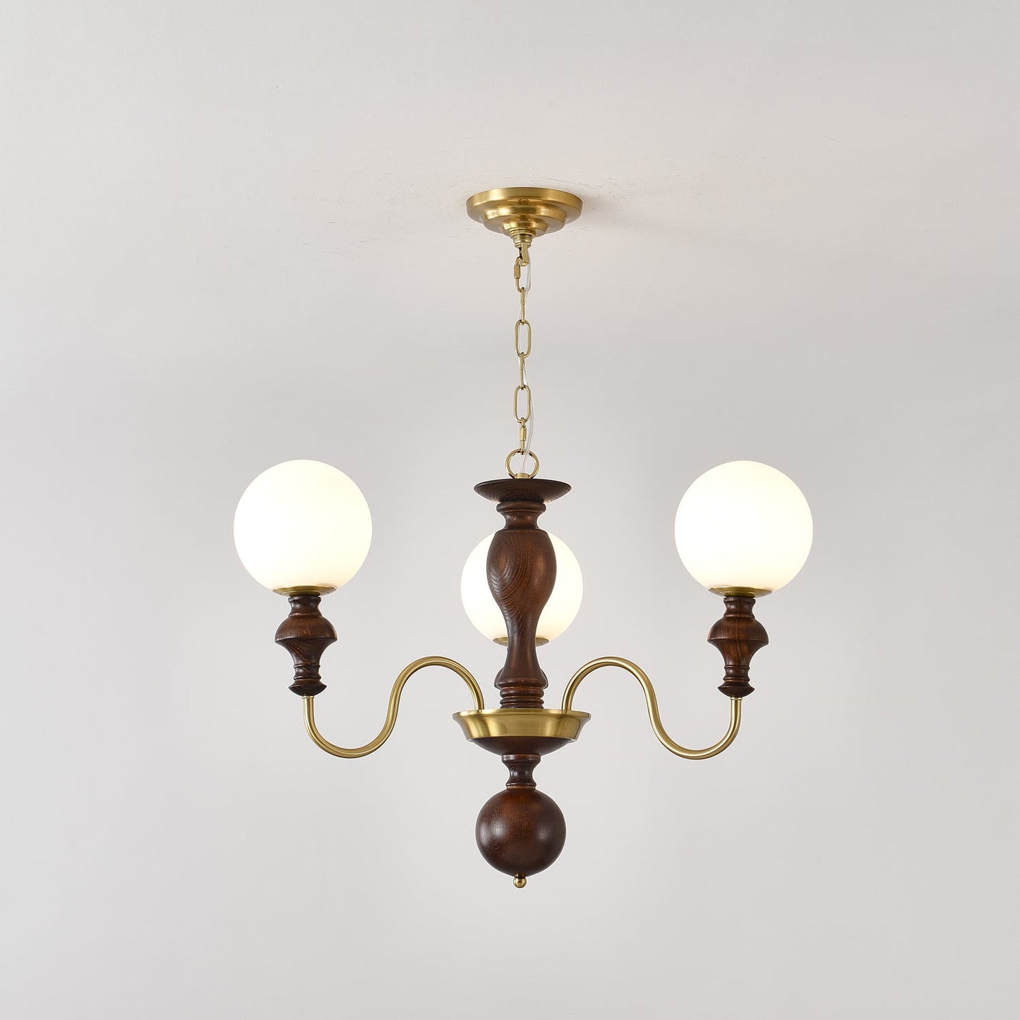 Elegant Timeless Globe Chandelier - Adjustable Height, Soft Ambient Li