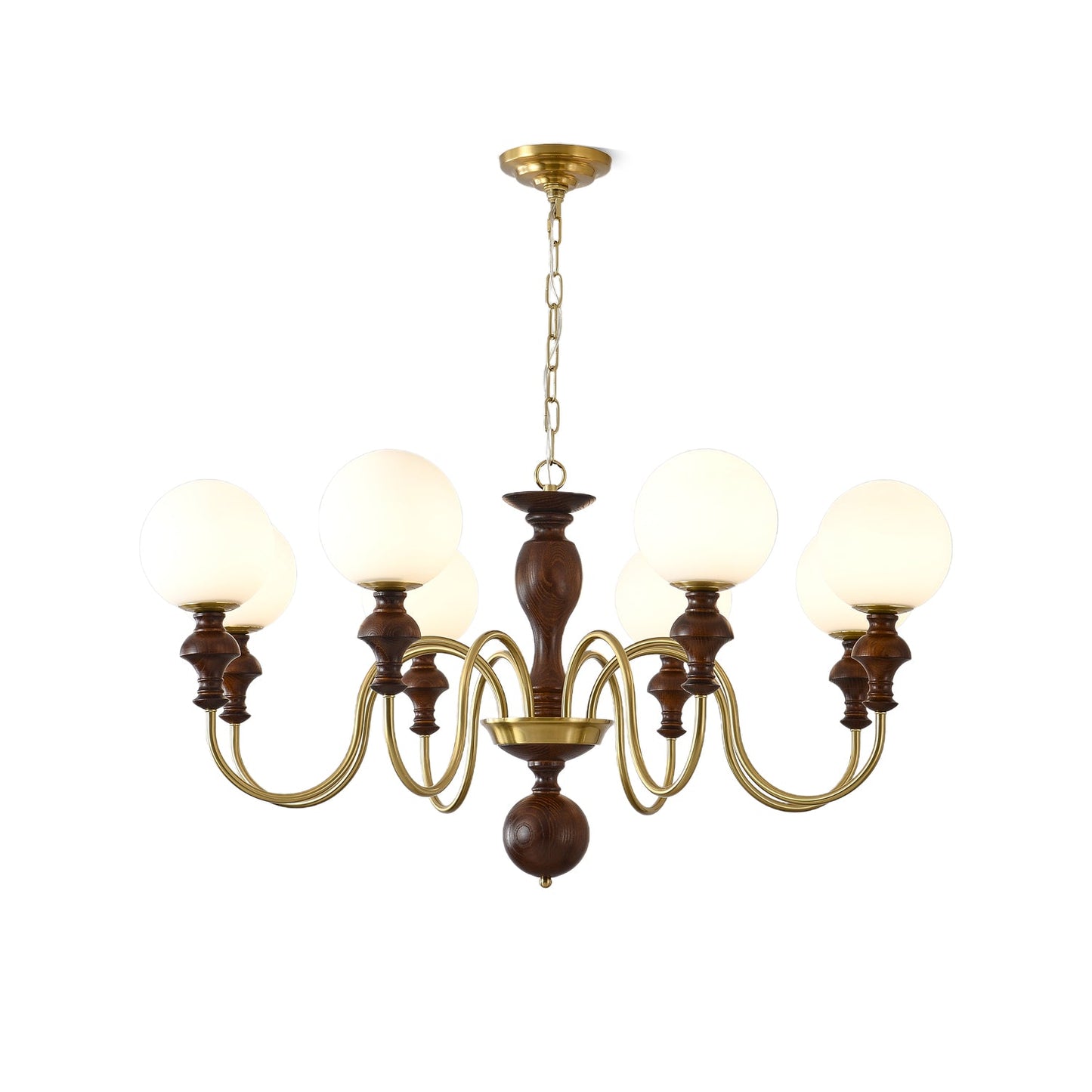 Elegant Timeless Globe Chandelier - Adjustable Height, Soft Ambient Li