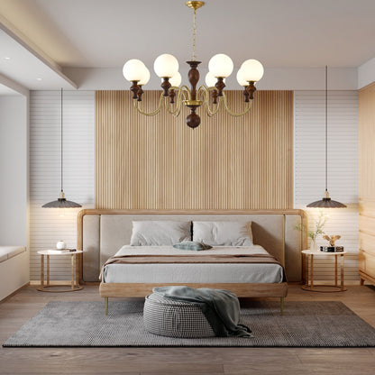 Elegant Timeless Globe Chandelier - Adjustable Height, Soft Ambient Li