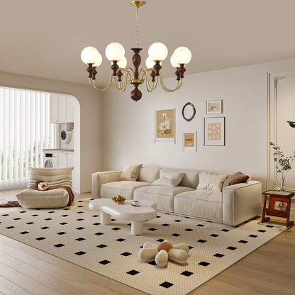 Elegant Timeless Globe Chandelier - Adjustable Height, Soft Ambient Li