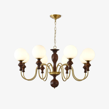 Elegant Timeless Globe Chandelier - Adjustable Height, Soft Ambient Li