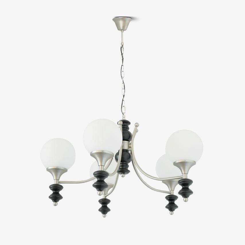 Tina Wooden Chandelier - Elegant Design & Adjustable Height Lighting