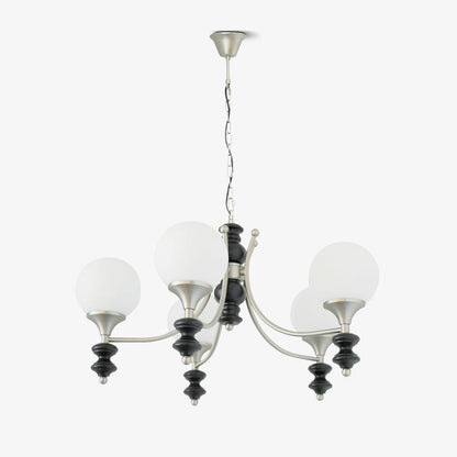 Tina Wooden Chandelier - Elegant Design & Adjustable Height Lighting