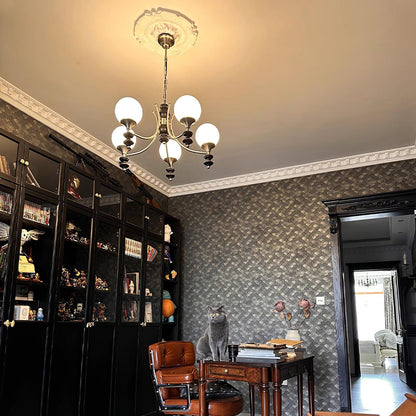 Tina Wooden Chandelier - Elegant Design & Adjustable Height Lighting