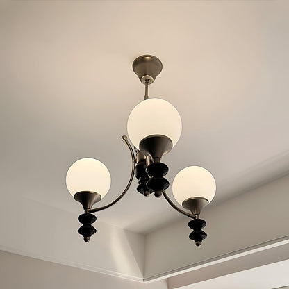 Tina Wooden Chandelier - Elegant Design & Adjustable Height Lighting