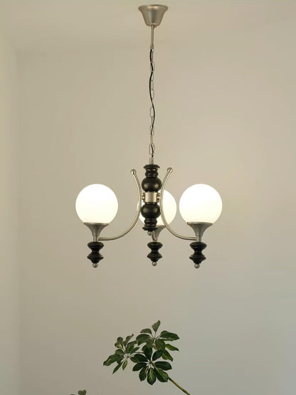 Tina Wooden Chandelier - Elegant Design & Adjustable Height Lighting