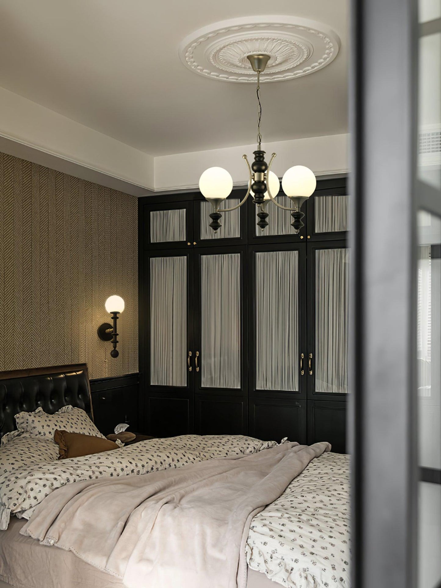 Tina Wooden Chandelier - Elegant Design & Adjustable Height Lighting