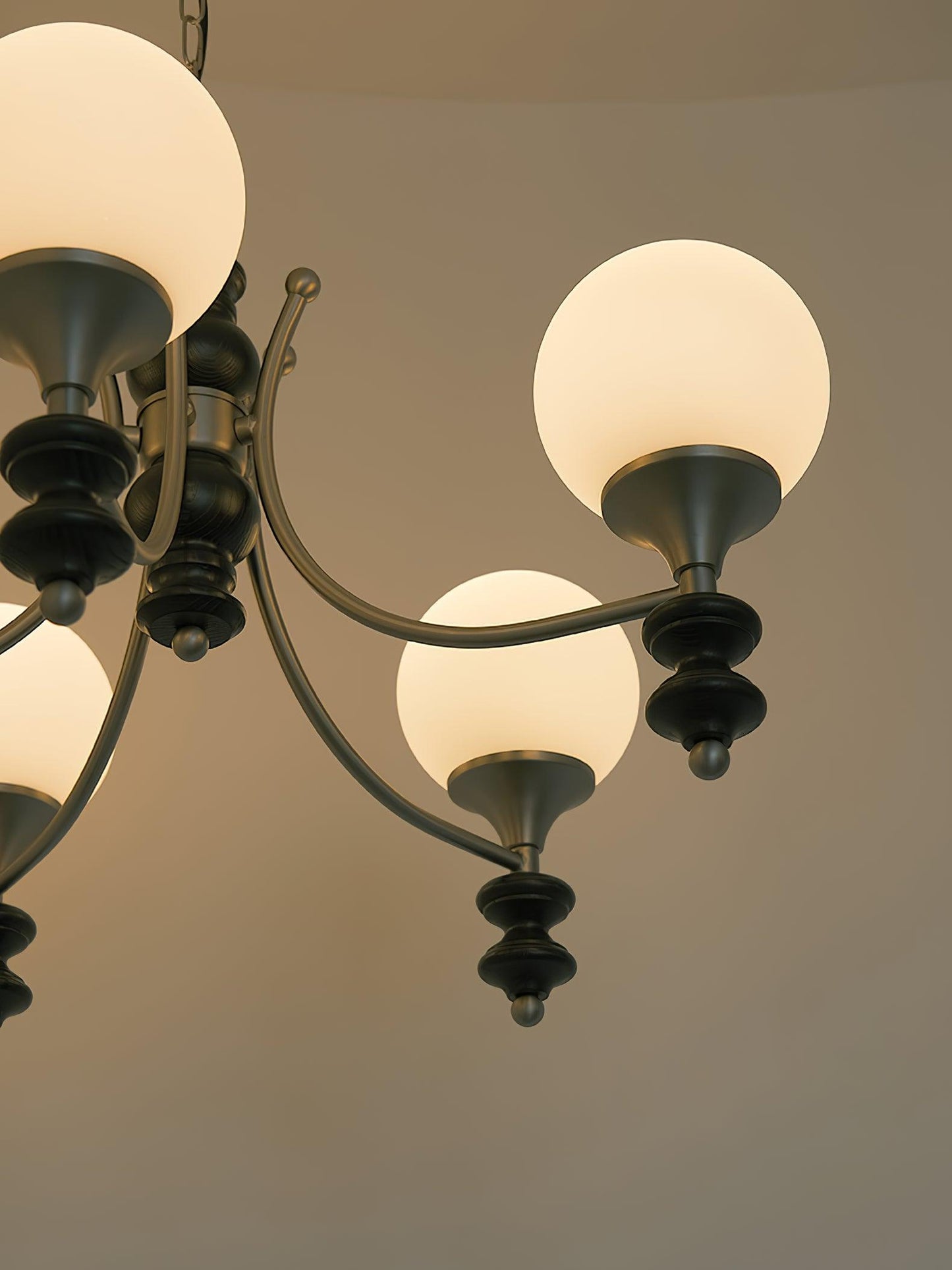 Tina Wooden Chandelier - Elegant Design & Adjustable Height Lighting