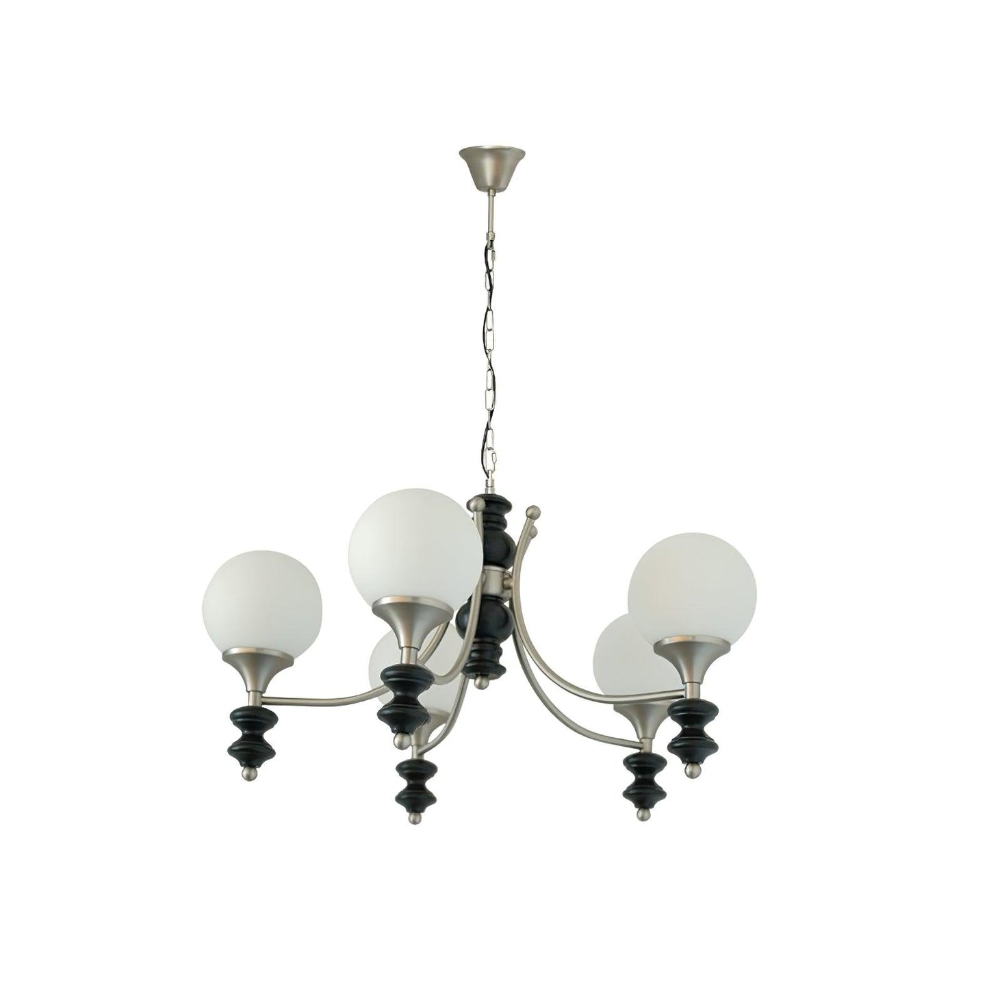 Tina Wooden Chandelier - Elegant Design & Adjustable Height Lighting