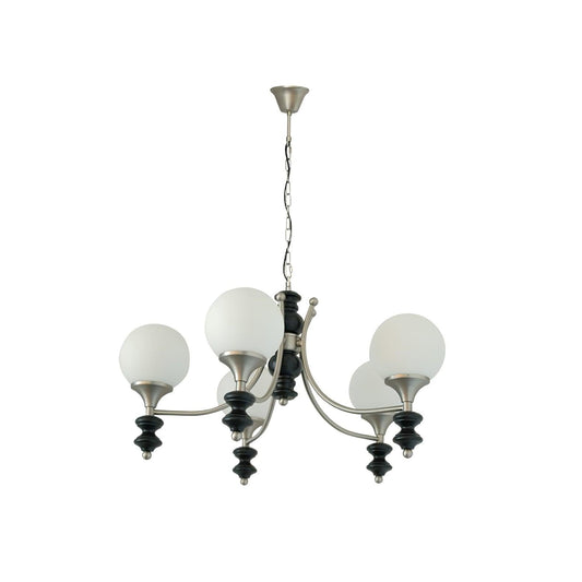 Tina Wooden Chandelier - Elegant Design & Adjustable Height Lighting