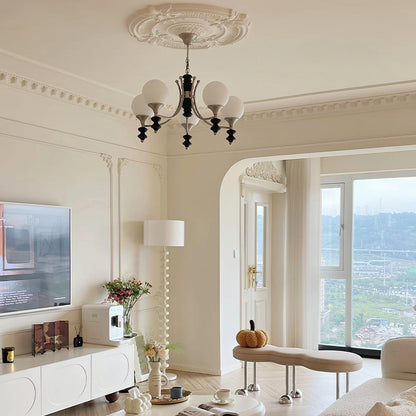 Tina Wooden Chandelier - Elegant Design & Adjustable Height Lighting