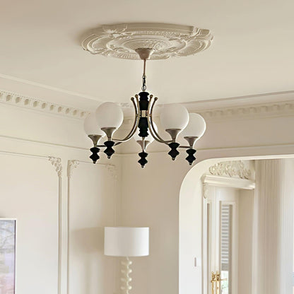 Tina Wooden Chandelier - Elegant Design & Adjustable Height Lighting