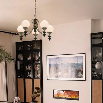 Tina Wooden Chandelier - Elegant Design & Adjustable Height Lighting