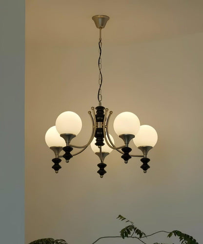 Tina Wooden Chandelier - Elegant Design & Adjustable Height Lighting
