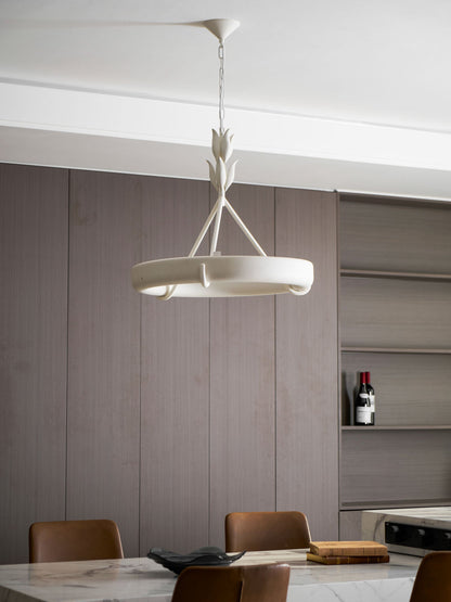 Tinsley Plaster Chandelier - Elegant Design with Adjustable Height & S