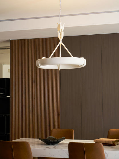 Tinsley Plaster Chandelier - Elegant Design with Adjustable Height & S