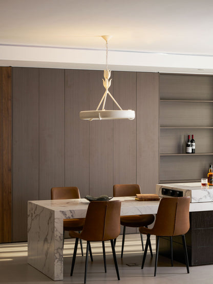 Tinsley Plaster Chandelier - Elegant Design with Adjustable Height & S