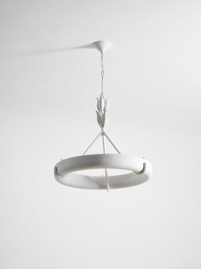 Tinsley Plaster Chandelier - Elegant Design with Adjustable Height & S