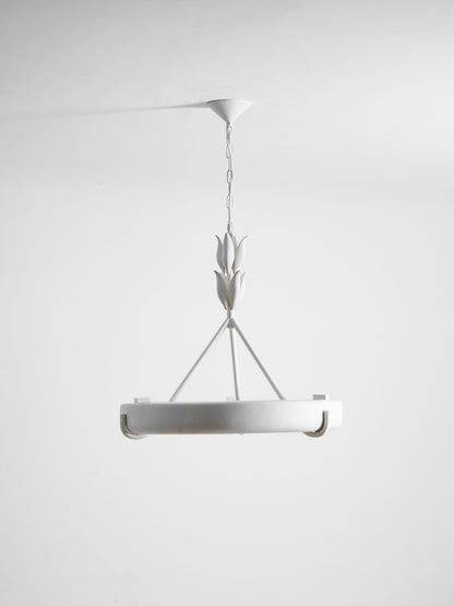 Tinsley Plaster Chandelier - Elegant Design with Adjustable Height & S