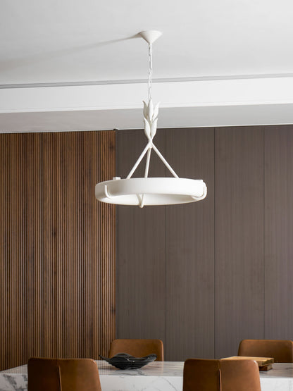 Tinsley Plaster Chandelier - Elegant Design with Adjustable Height & S