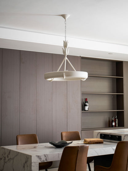 Tinsley Plaster Chandelier - Elegant Design with Adjustable Height & S