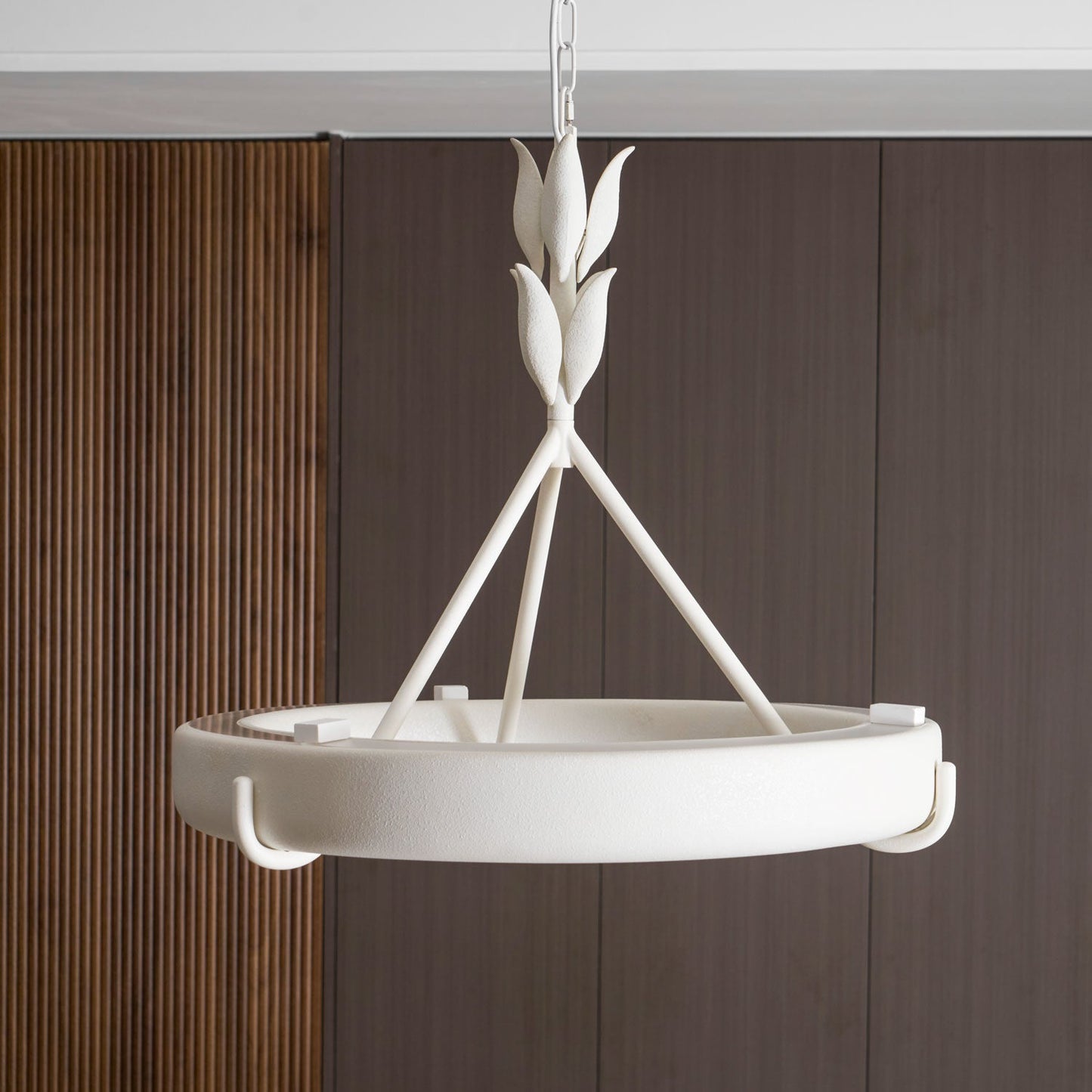 Tinsley Plaster Chandelier - Elegant Design with Adjustable Height & S