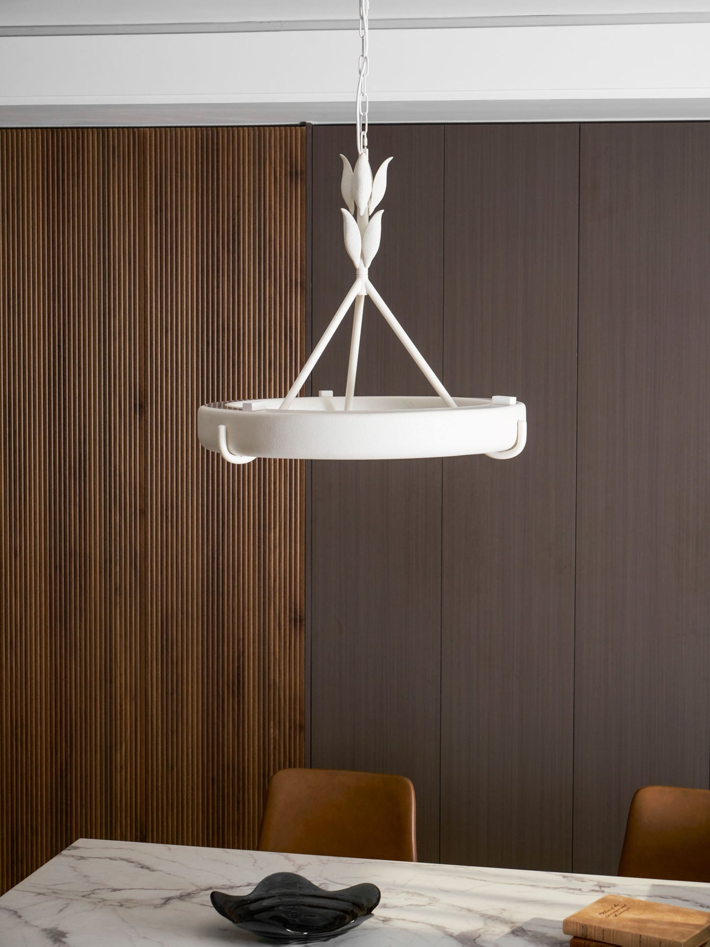 Tinsley Plaster Chandelier - Elegant Design with Adjustable Height & S