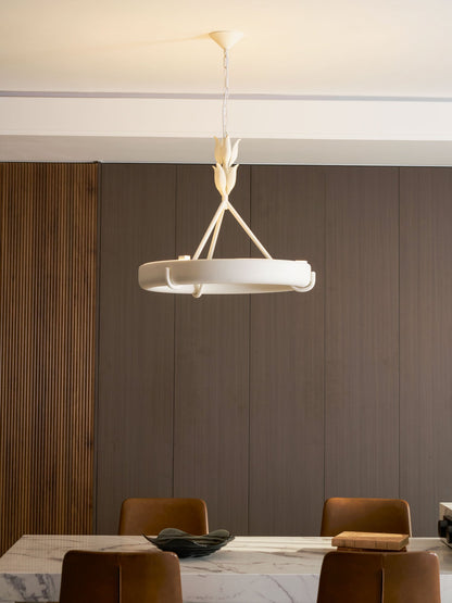 Tinsley Plaster Chandelier - Elegant Design with Adjustable Height & S