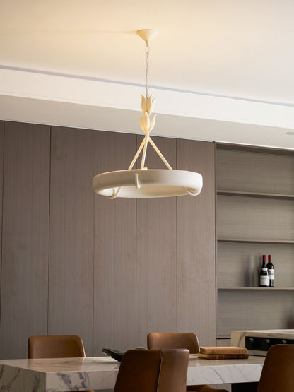 Tinsley Plaster Chandelier - Elegant Design with Adjustable Height & S
