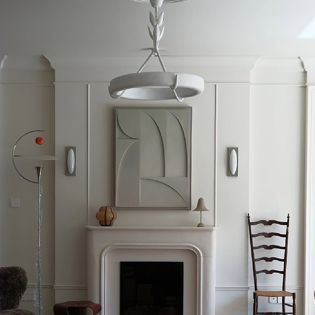 Tinsley Plaster Chandelier - Elegant Design with Adjustable Height & S
