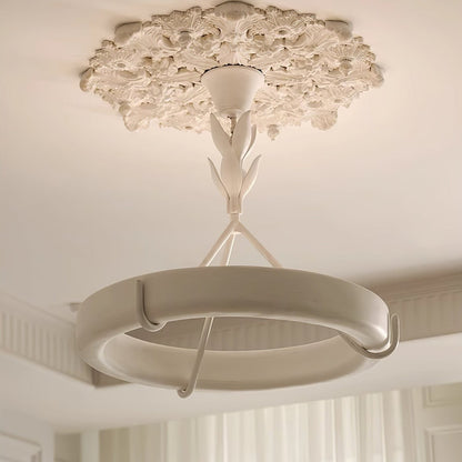 Tinsley Plaster Chandelier - Elegant Design with Adjustable Height & S
