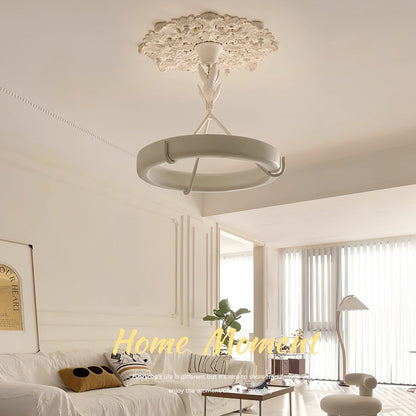 Tinsley Plaster Chandelier - Elegant Design with Adjustable Height & S