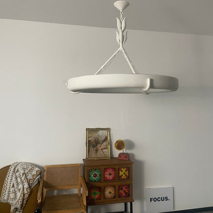 Tinsley Plaster Chandelier - Elegant Design with Adjustable Height & S