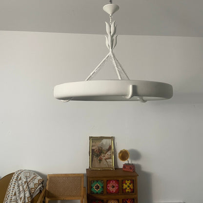 Tinsley Plaster Chandelier - Elegant Design with Adjustable Height & S