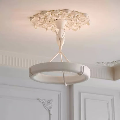 Tinsley Plaster Chandelier - Elegant Design with Adjustable Height & S