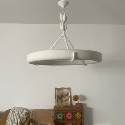 Tinsley Plaster Chandelier - Elegant Design with Adjustable Height & S