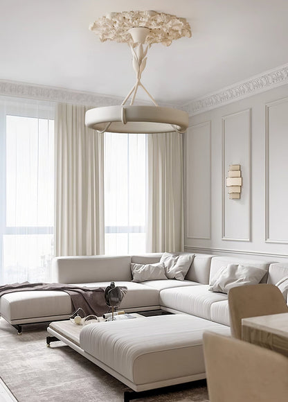 Tinsley Plaster Chandelier - Elegant Design with Adjustable Height & S