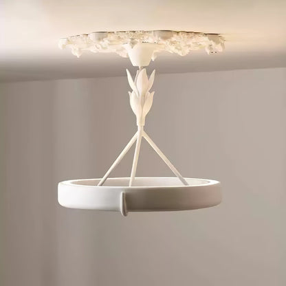 Tinsley Plaster Chandelier - Elegant Design with Adjustable Height & S