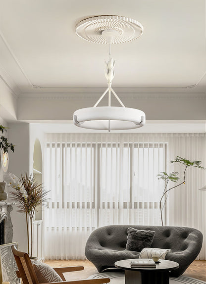 Tinsley Plaster Chandelier - Elegant Design with Adjustable Height & S