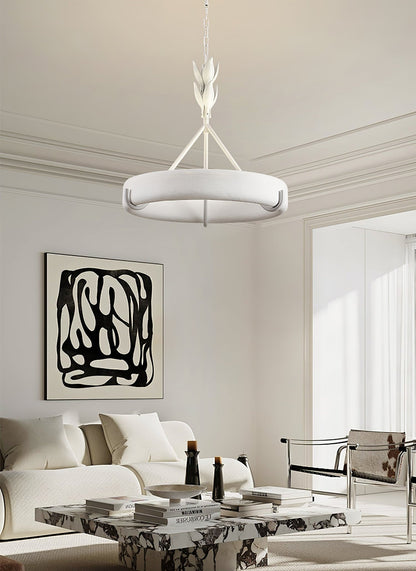 Tinsley Plaster Chandelier - Elegant Design with Adjustable Height & S