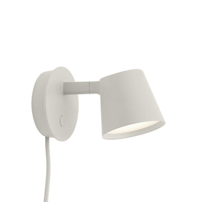 Adjustable Tip Plug-In Wall Lamp with Dimmable LED and Modern Design