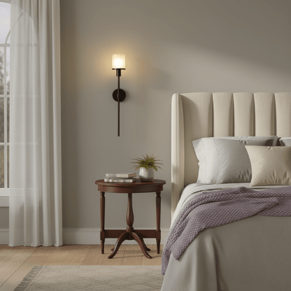 Tracie Classic Alabaster Wall Sconce - Elegant Design, Soft Glow Light