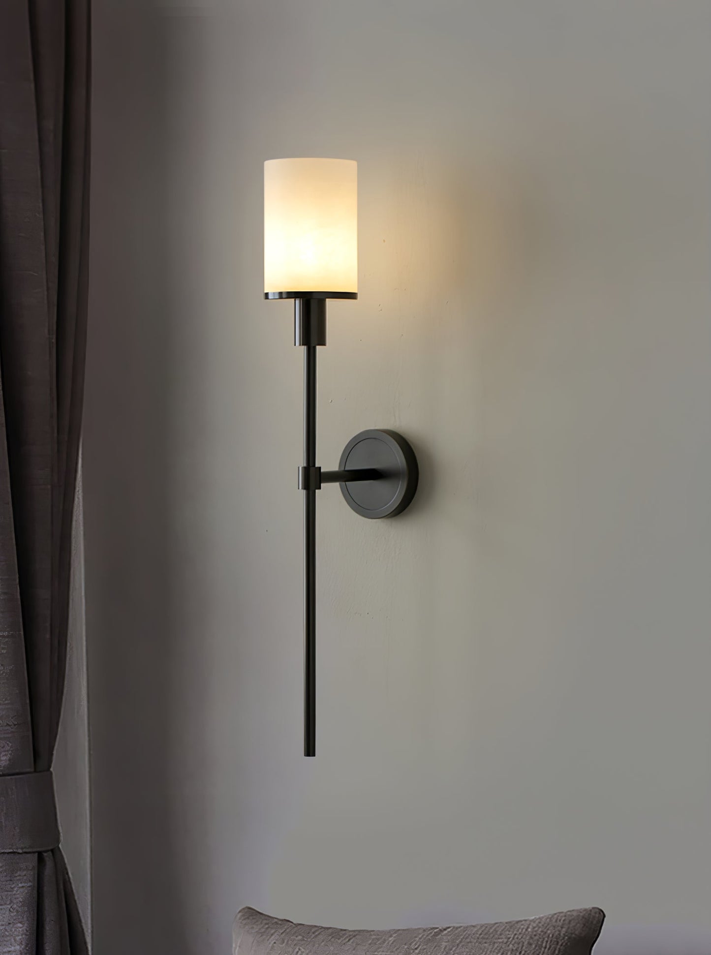 Tracie Classic Alabaster Wall Sconce - Elegant Design, Soft Glow Light