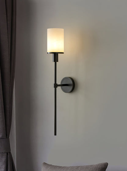 Tracie Classic Alabaster Wall Sconce - Elegant Design, Soft Glow Light