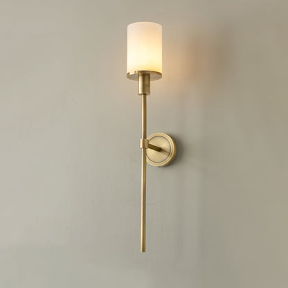Tracie Classic Alabaster Wall Sconce - Elegant Design, Soft Glow Light