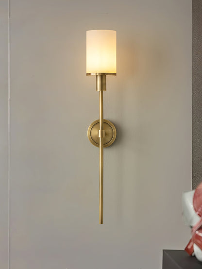 Tracie Classic Alabaster Wall Sconce - Elegant Design, Soft Glow Light