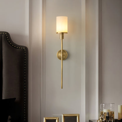 Tracie Classic Alabaster Wall Sconce - Elegant Design, Soft Glow Light