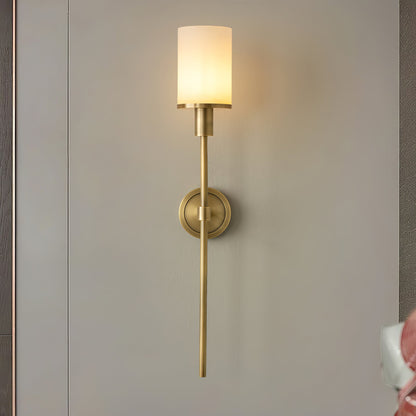 Tracie Classic Alabaster Wall Sconce - Elegant Design, Soft Glow Light