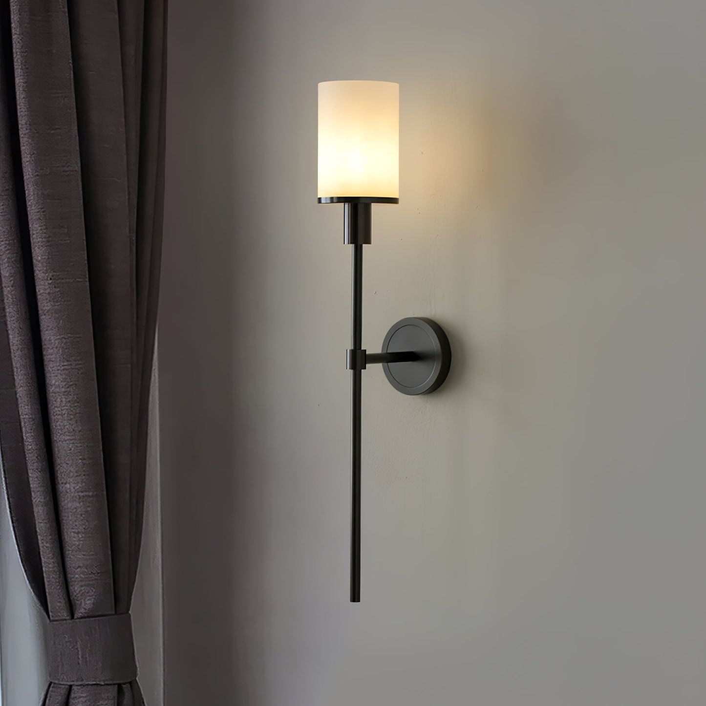 Tracie Classic Alabaster Wall Sconce - Elegant Design, Soft Glow Light