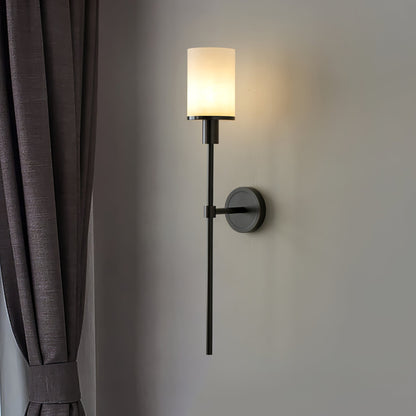 Tracie Classic Alabaster Wall Sconce - Elegant Design, Soft Glow Light